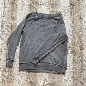 Women’s Grey and White Tie-Dye Sweater